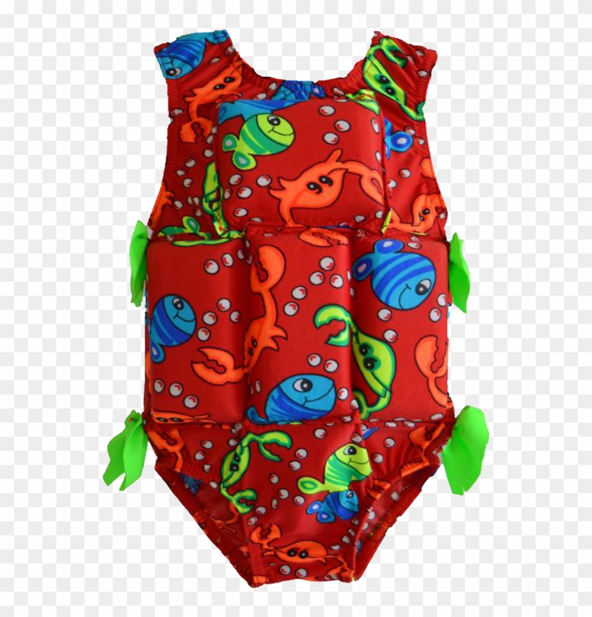 Girl's Flotation Swimsuit - One-piece Garment Clipart