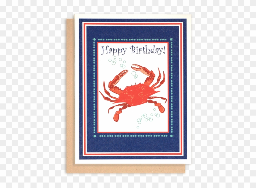 Crab Birthday Card - Birthday Clipart #4065971