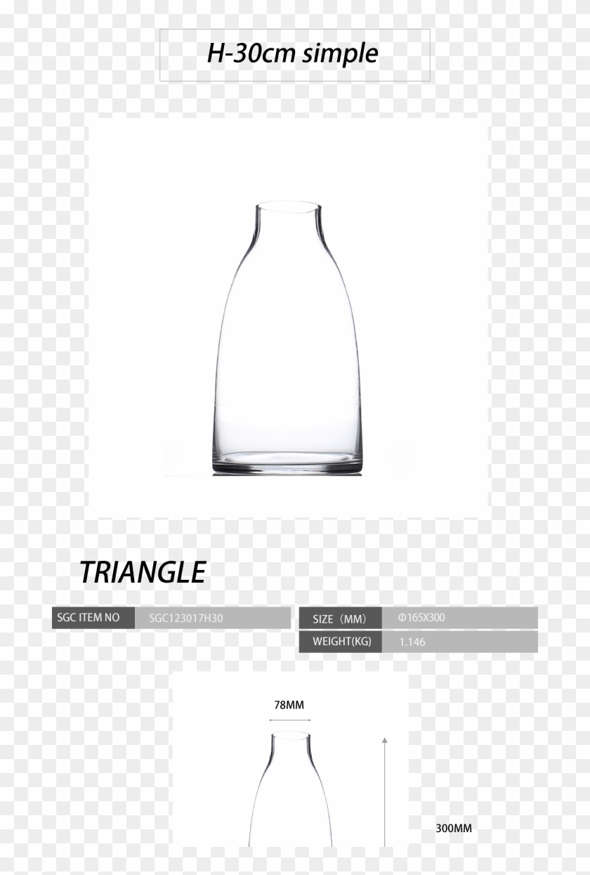 H30cm Modern Home Goods Decorative Flower Vase - Bottle Clipart #4066427