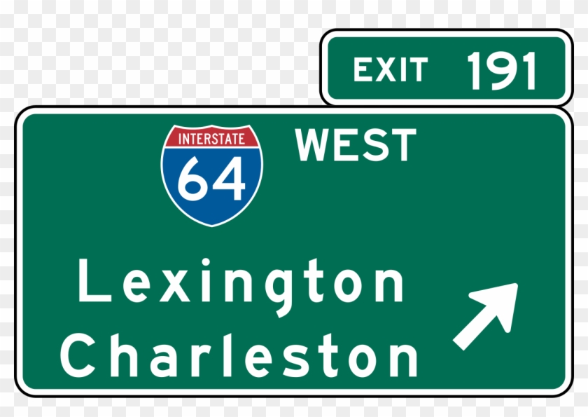 Vdot Interchange Exit Direction Sign - Roblox Numbers Censored Clipart