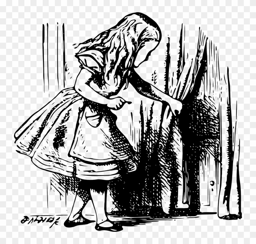 Alice In Wonderland Original Illustrations Clipart #4067183