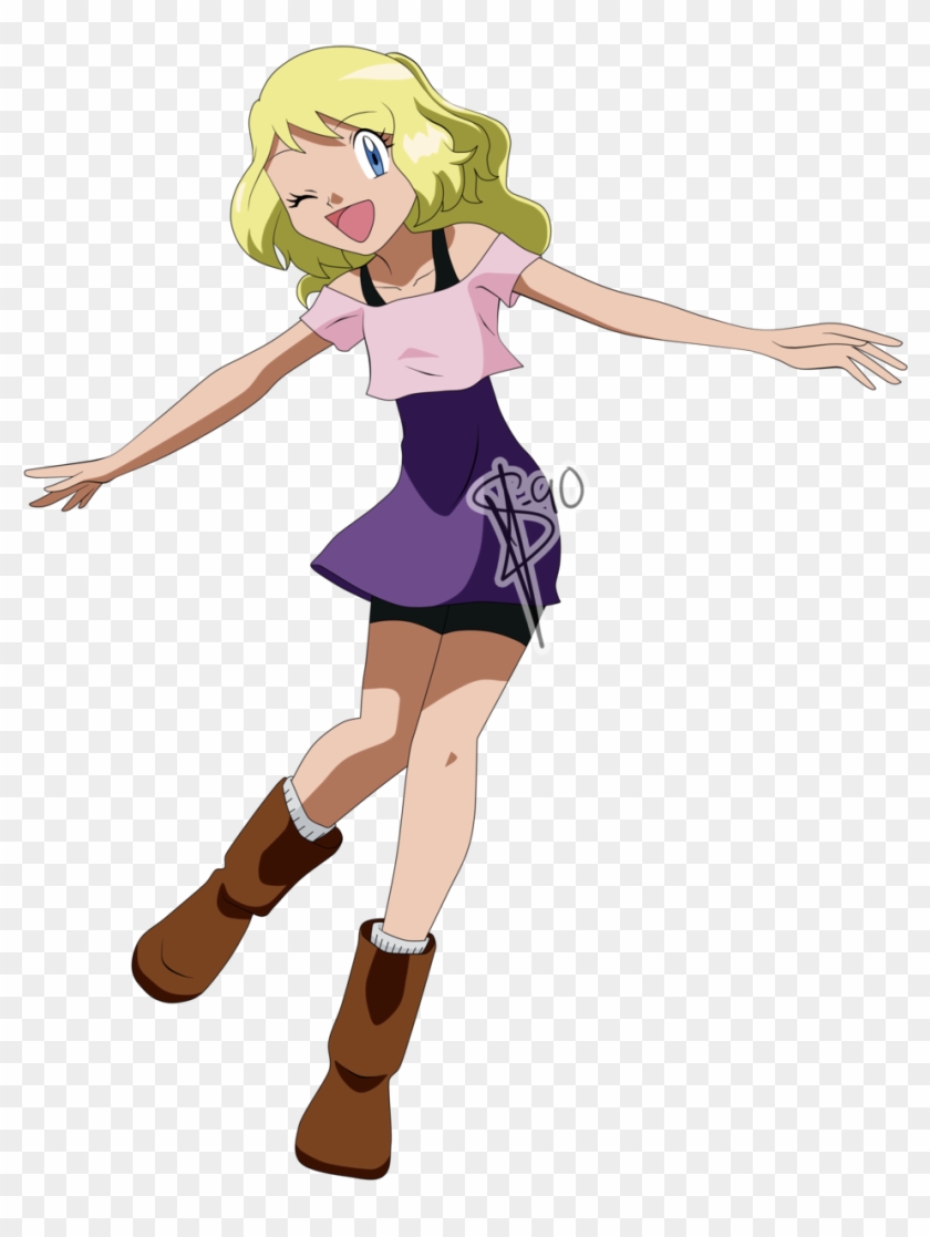 “ Geekchicshipping Fan Baby American Name - Pokemon Serena And Clemont Daughter Clipart