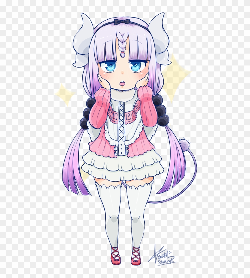 Kanna Kamui,kobayashi San Chi No Maid Dragon,kobayashi - Kanna Chibi Transparent Clipart