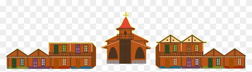 Old Colonial Building - Colonial Buildings Pixel Art Clipart