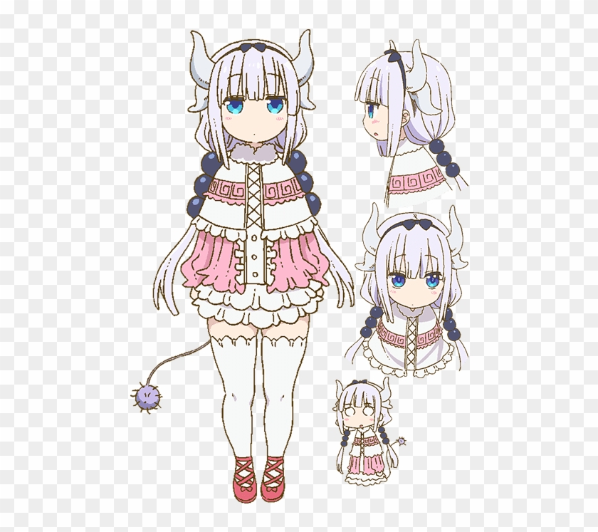 Kobayashi San Chi No Maid Dragon Characters Clipart