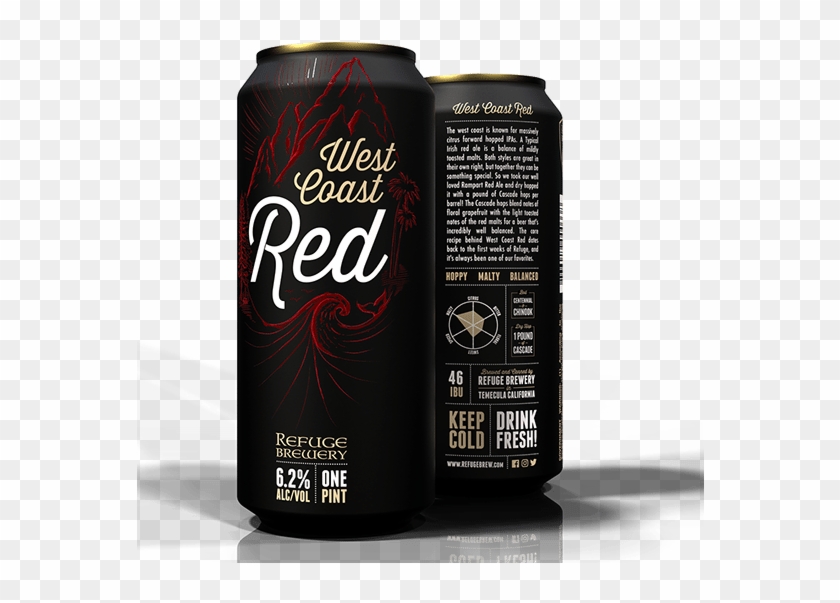 Refuge Brewing Co West Coast Red Ipa - Coca-cola Clipart