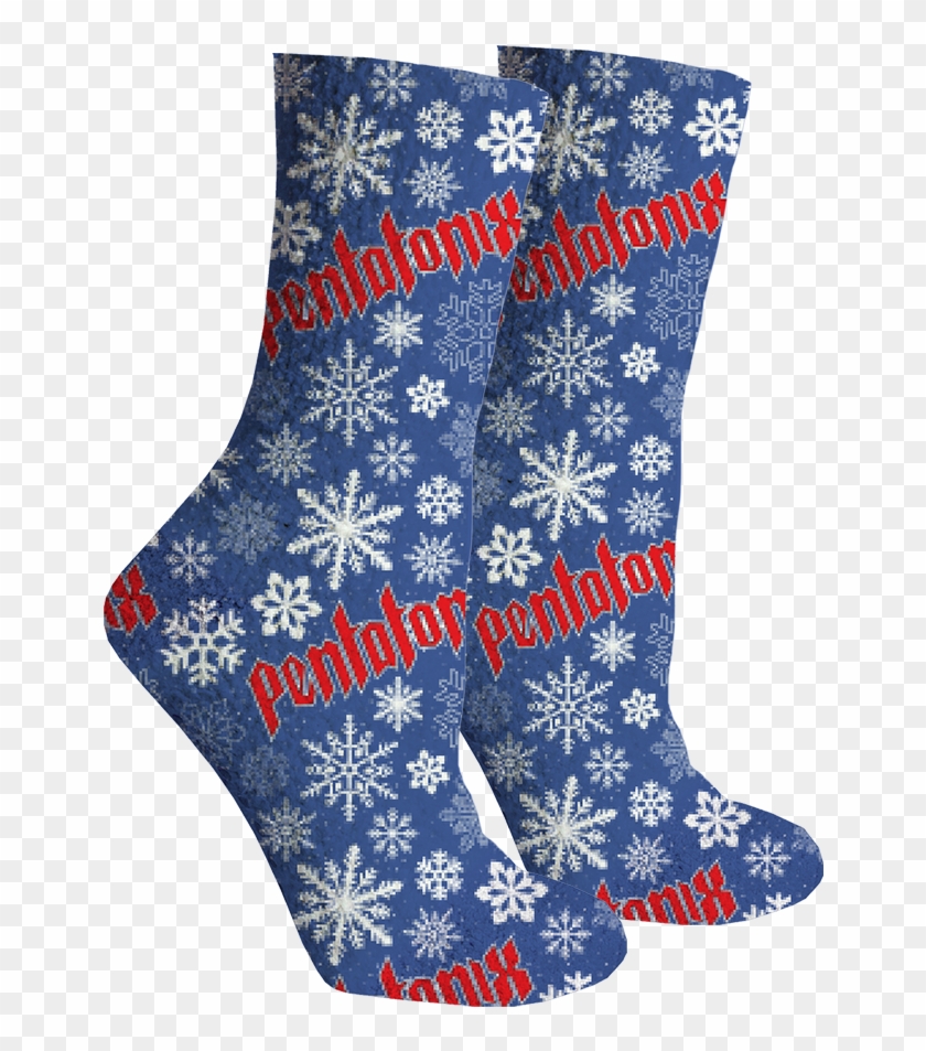 Snowflake Logo Socks - Sock Clipart #4069775