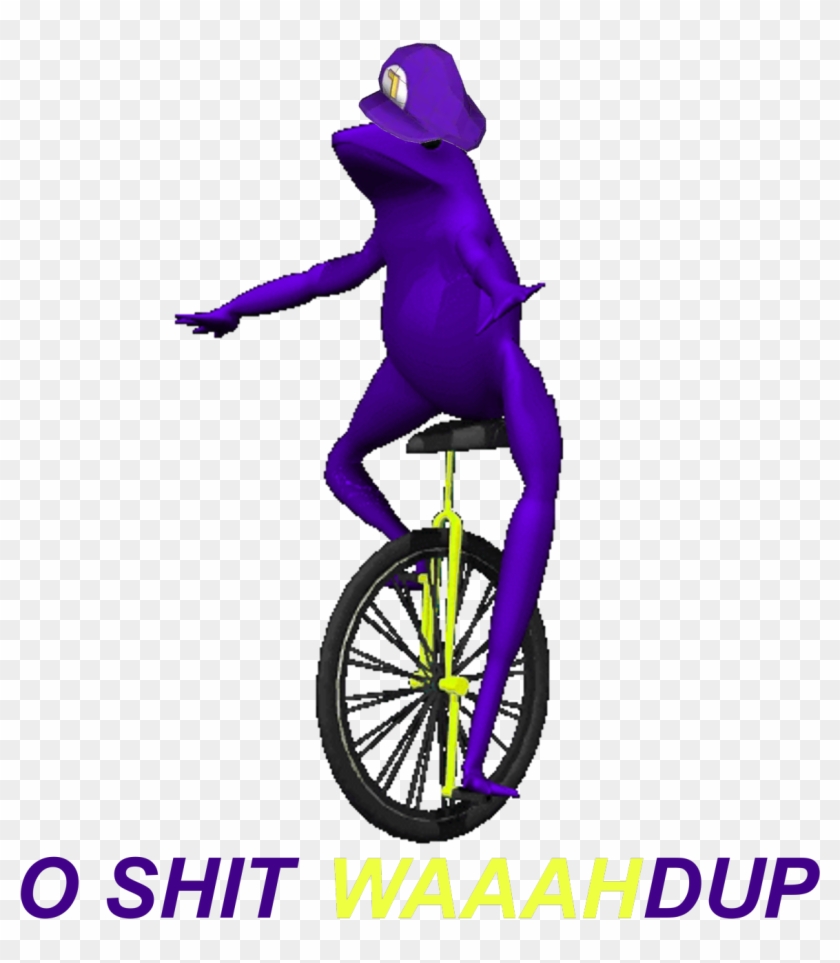 Black Guy With A Tumblr - Dat Boi Waluigi Clipart #4069810