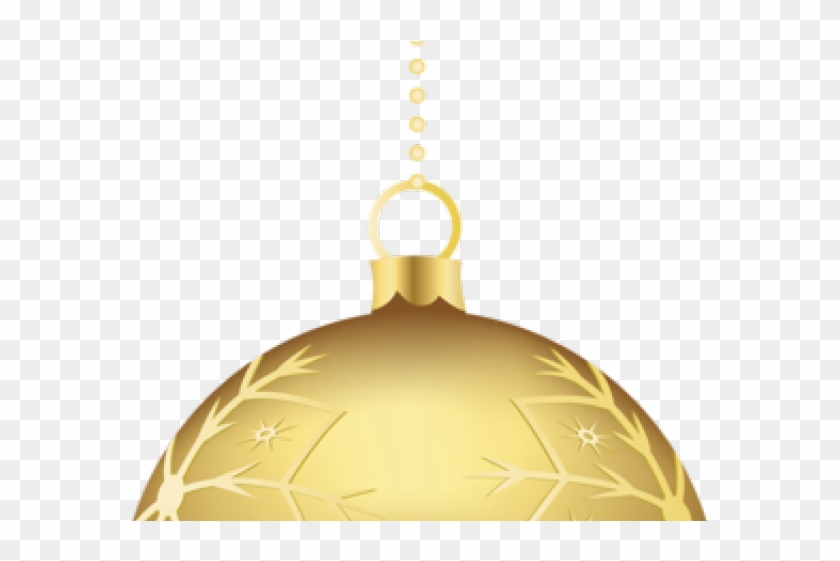 Christmas Ornaments Clipart Gold - Christmas Tree Decorations Clipart Gold - Png Download #4070490