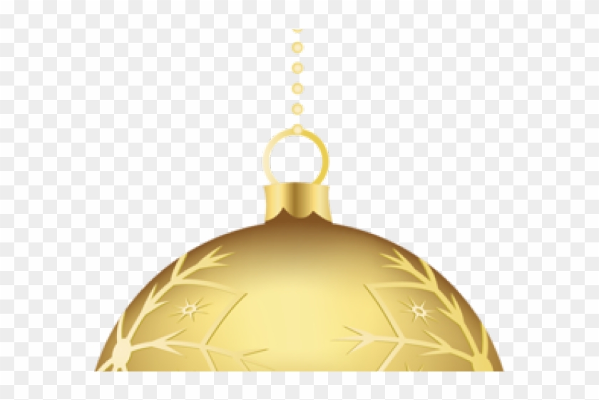 Christmas Ornaments Clipart Gold - Christmas Tree Decorations Clipart Gold - Png Download