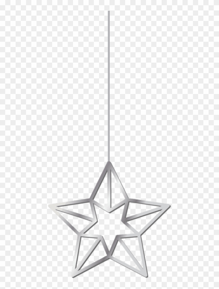 Free Png Download Hanging Star Silver Clipart Png Photo - Hanging Star Decoration Png Transparent Png #4070528
