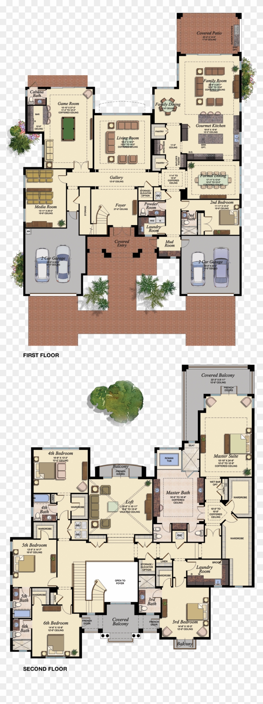 2 Storey Floor Plan - 2 Storey Floor Plan For 6 Bedroom House Clipart