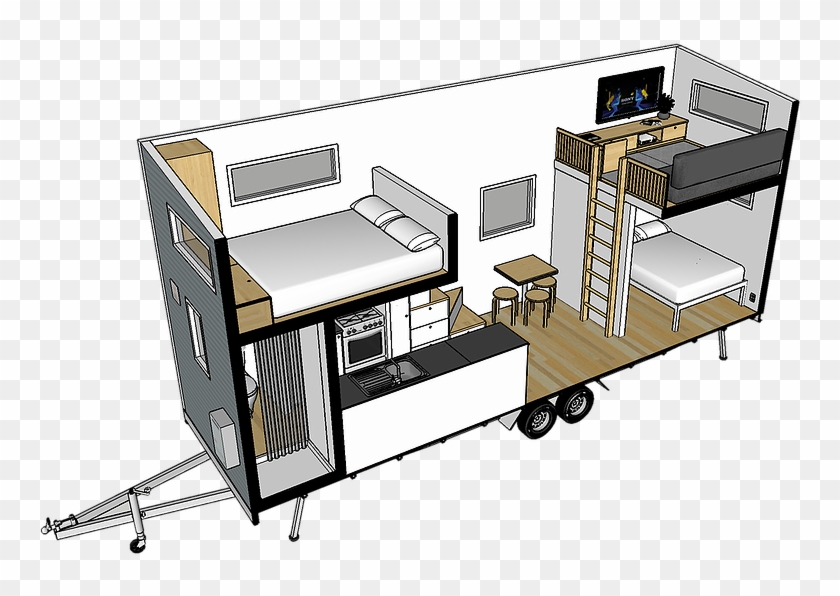 Archer Tiny House Layout - House Clipart