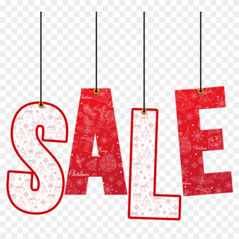 Free Png Download Christmas Hanging Sale Decoration - Transparent Background Sale Png Clipart