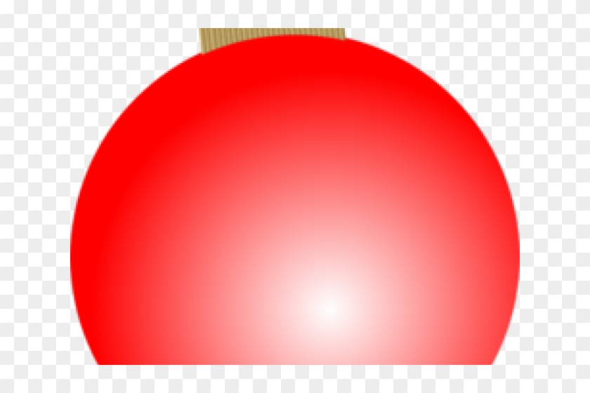 Christmas Ornaments Clipart Red - Circle - Png Download