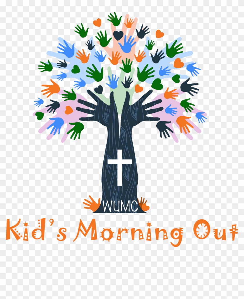 Hand Prints Tree Clipart