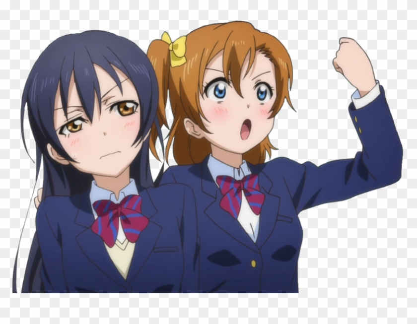 Umi And Honoka By Tokito Ishida-d5zz1if - Honoka And Umi Render Clipart