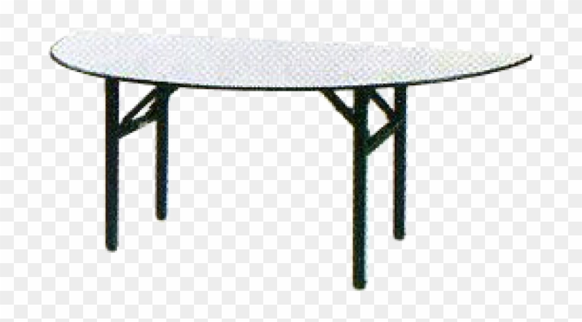 Half Round Folding Table - Coffee Table Clipart