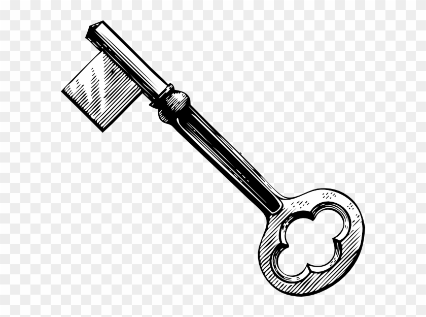 Key Vintage Clip Art Stage Design Pinterest - Skeleton Key Clip Art - Png Download #4071204
