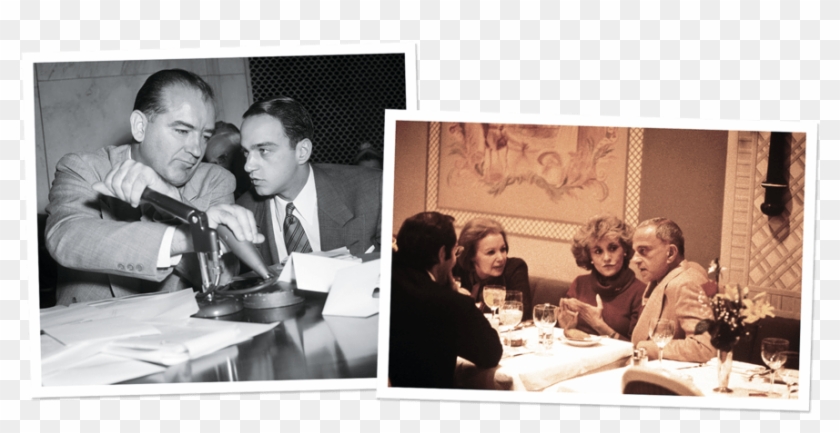 Left, Cohn With Senator Joseph Mccarthy, - Joseph Mccarthy Clipart #4071447