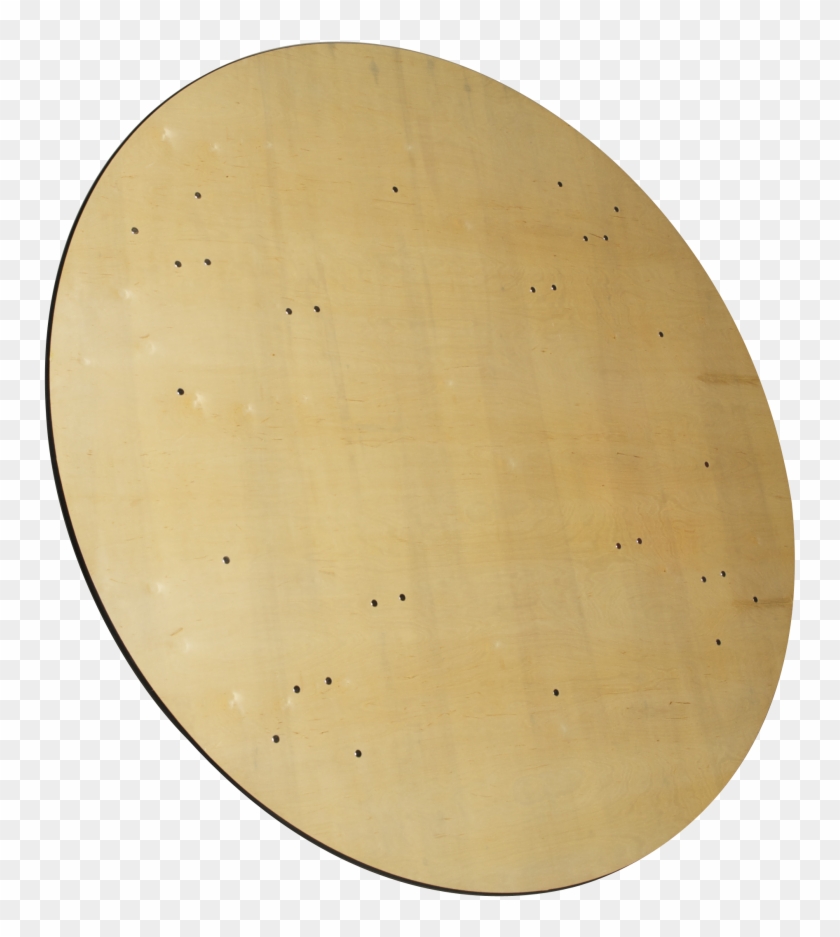 European Birch 72" Round Wood Banquet Folding Table - 72 Inch Round Table Top Clipart #4071473
