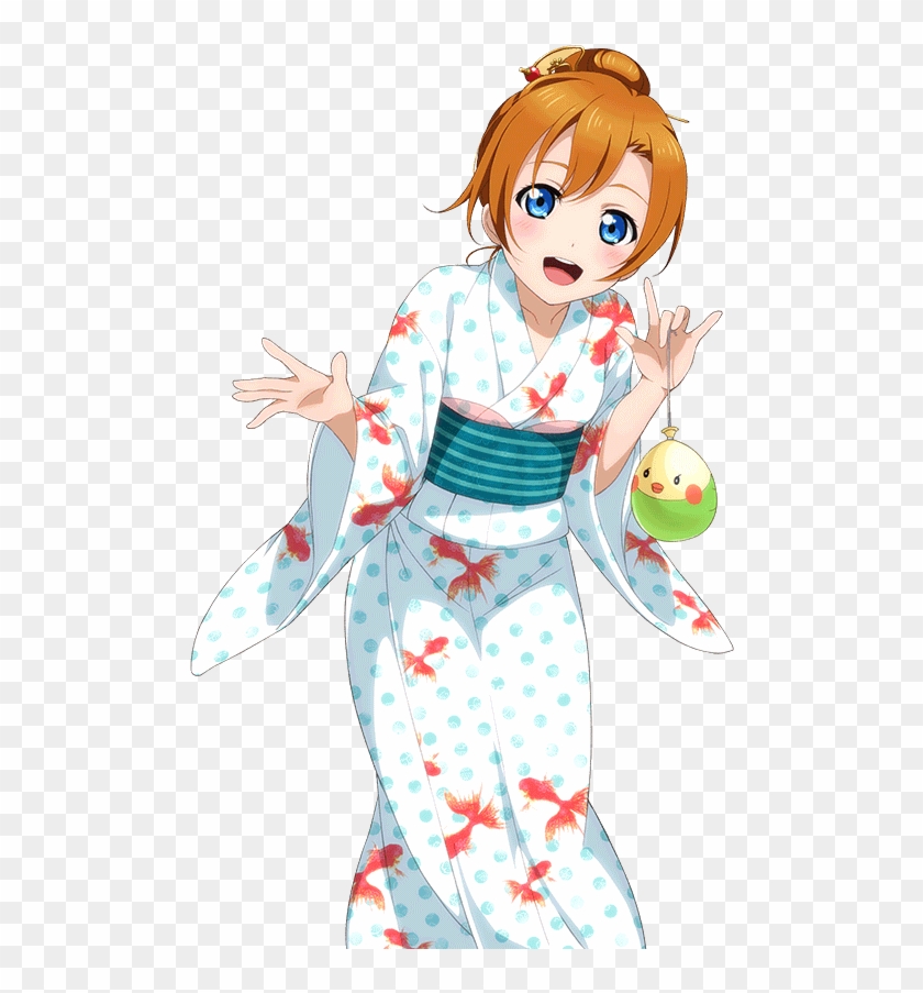 School Idol Tomodachi Cards Album 141 Kousaka Honoka - Honoka Yukata Clipart #4071501