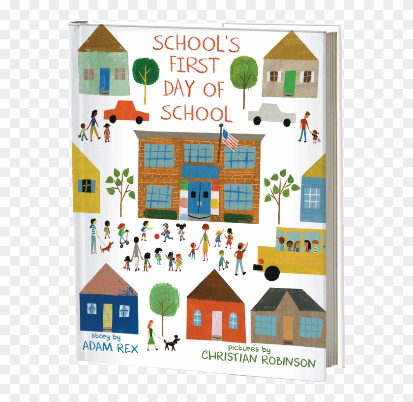 Schoolsfirstdayofschool - School's First Day Of School Book Clipart #4071591