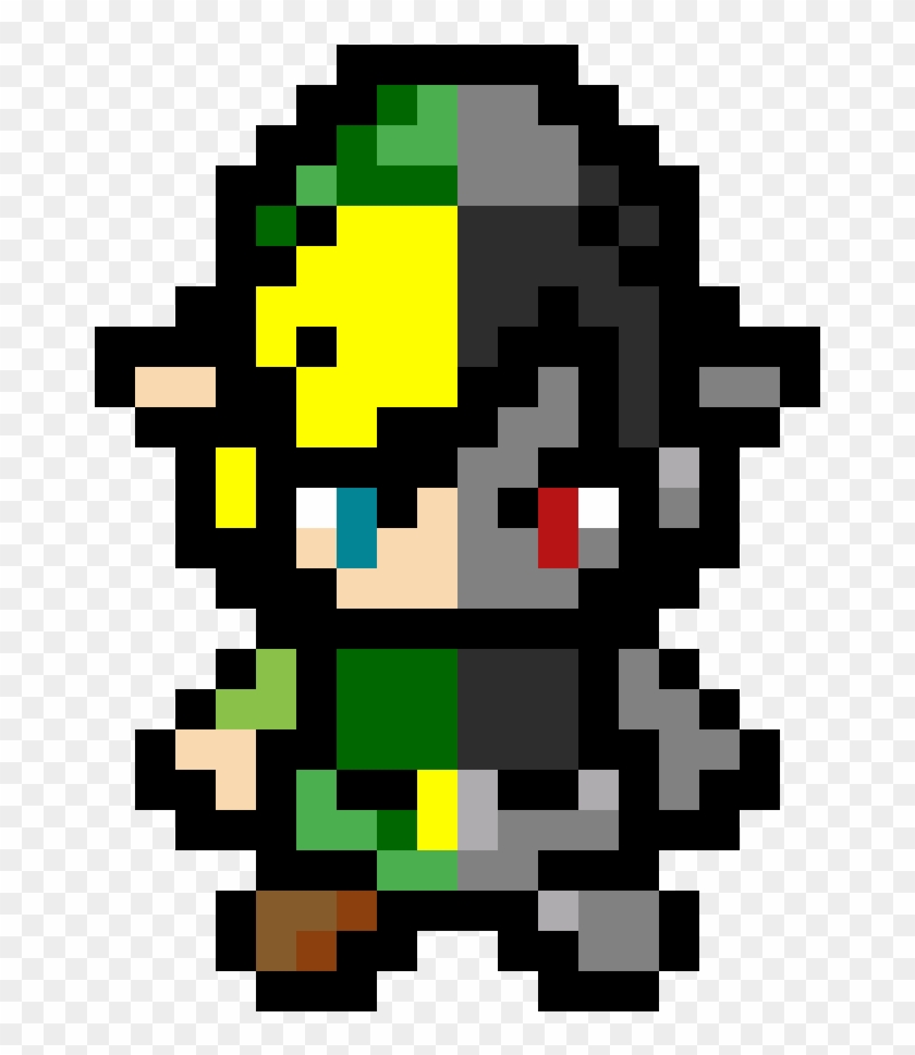 Link & Dark Link - Pixel Art Zelda Link Clipart