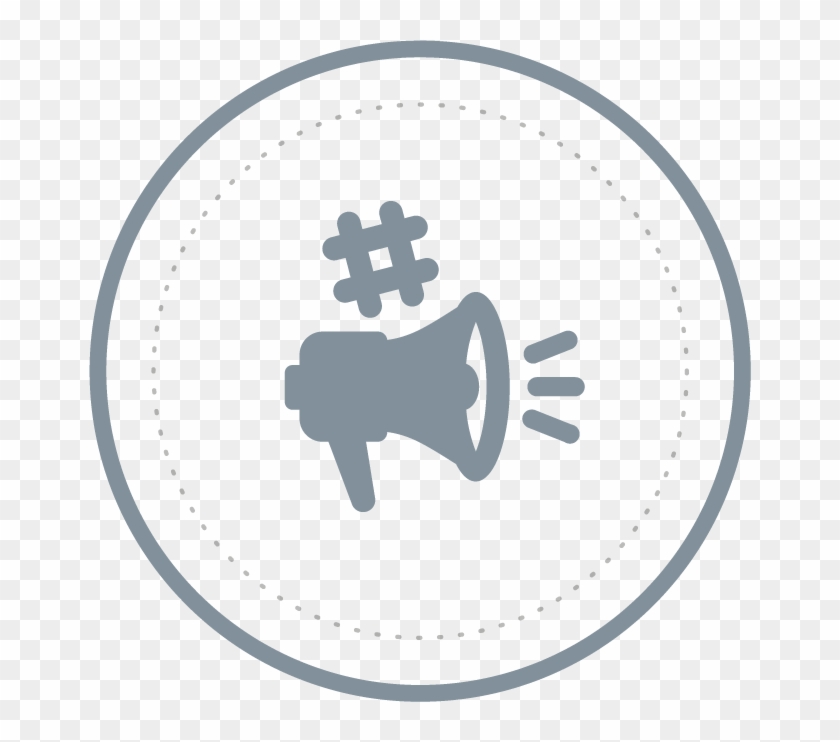 Hashtag Tracking & Conversion Management - Circle Clipart