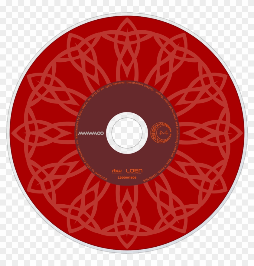 Mamamoo Red Moon Cd Disc Image - Circle Clipart