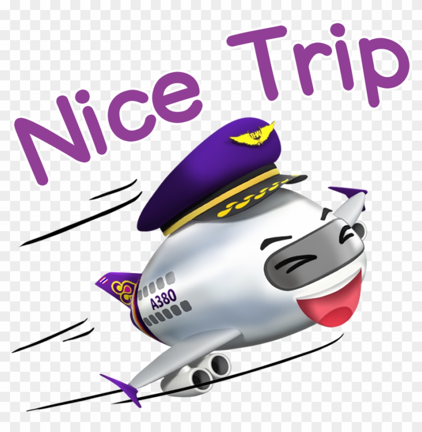 And Click To Download “happy Flights With Thai Family” - ตัว การ์ตูน เครื่องบิน Clipart