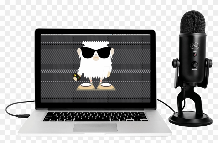 Blackout Yeti Usb Microphone Blue Microphones - Blue Yeti Microphone Clipart #4073647