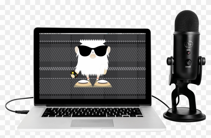 Blackout Yeti Usb Microphone Blue Microphones - Blue Yeti Microphone Clipart