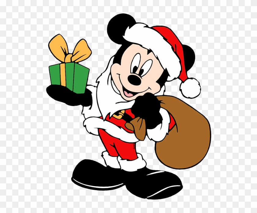 Baby Mickey Mouse Png - Minnie Mouse Santa Claus Cartoon Clipart #4073964