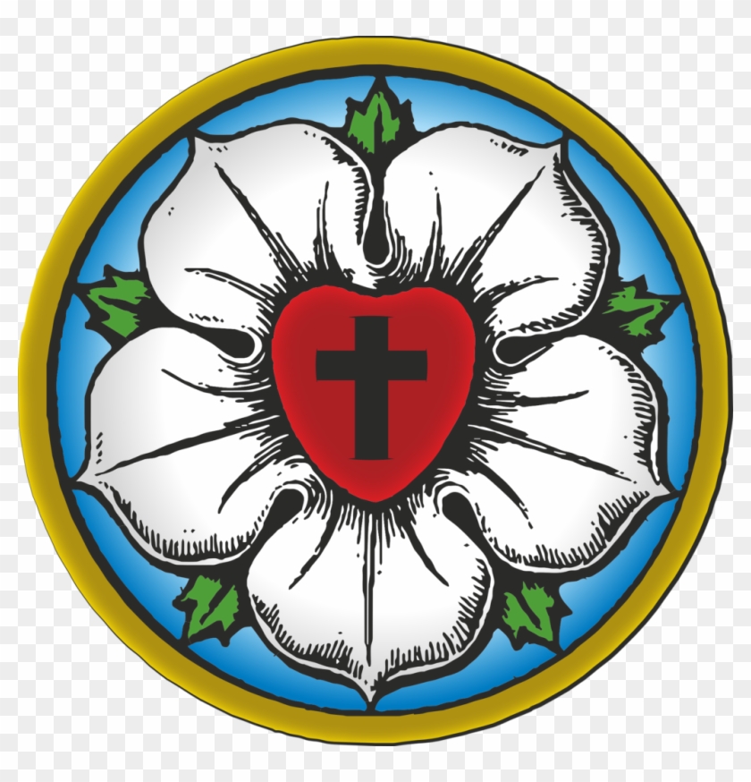 Luther, Symbol, Protestant, Lutheran, Churches, Seal - Lutherin Vaakuna Eli Ruusu Clipart #4074130