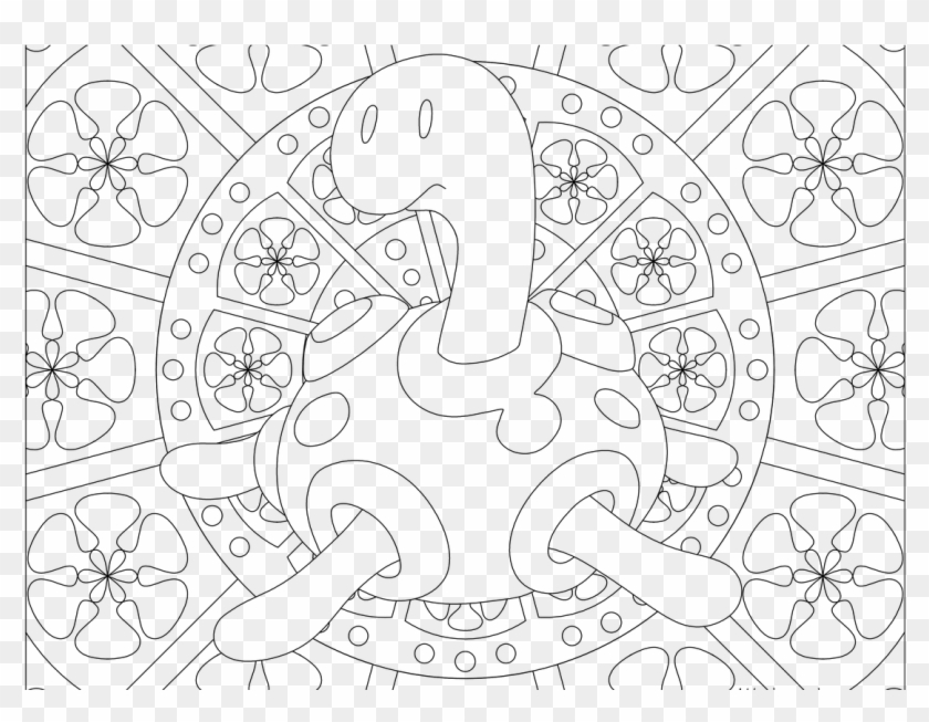 Shuckle Pokemon - Pokemon Adult Coloring Page Clipart