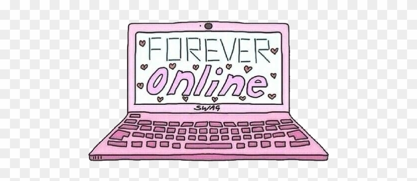 Overlay Online Computer Pink Tumblr Young Tumblr Freeto - Forever Online Clipart