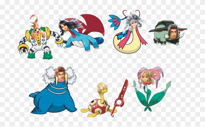 Here's The Group Picture With The Rest Of The Party - Shuckle Shulk Clipart #4075242