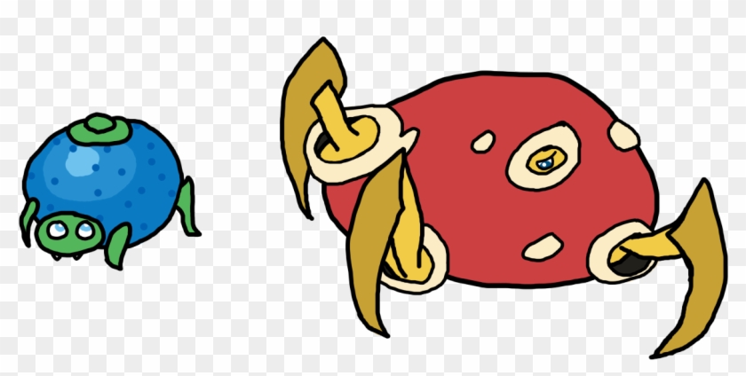 This Small Parasitic Bug Pokemon Impersonates Berries - Cartoon Clipart #4075437