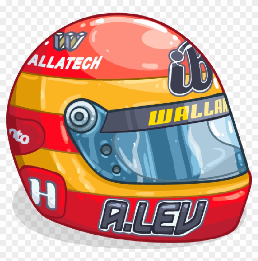 Racing Helmet - Motorcycle Helmet Clipart #4075471