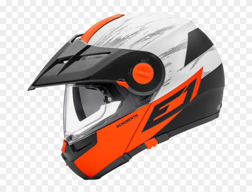 Crossfire Orange Racing Helmets, Motorcycle Helmets - Schuberth Helmets E1 Clipart