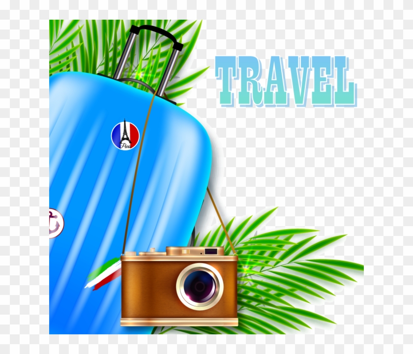 Illustration Suitcase And Png Vector Ⓒ - Suitcase Clipart #4075567