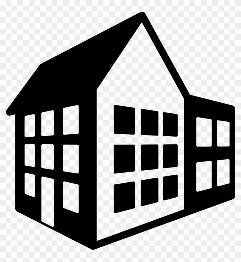 3d House Comments - House Icon Png Vector Clipart #4076083