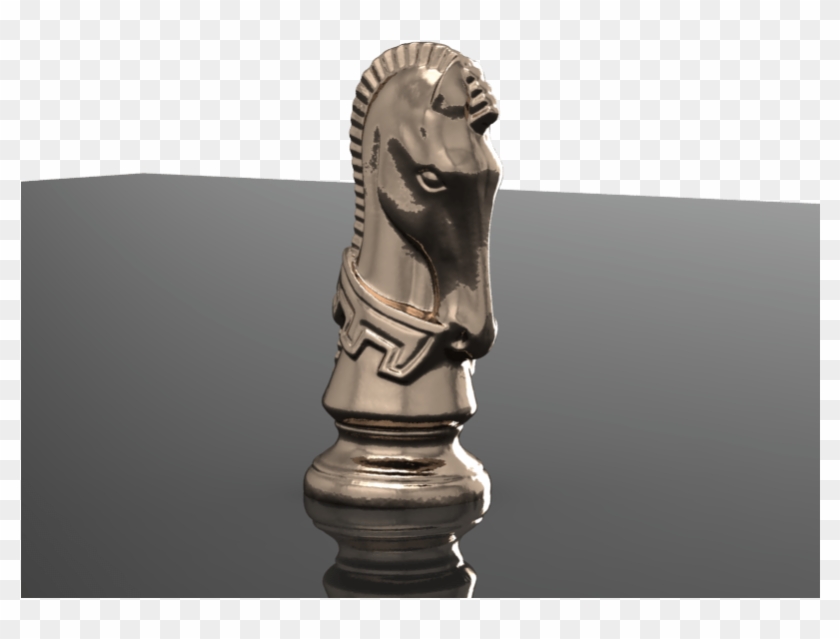 3djm 000003 - $7 - 95 - Knight Chess Piece - Bronze Sculpture Clipart