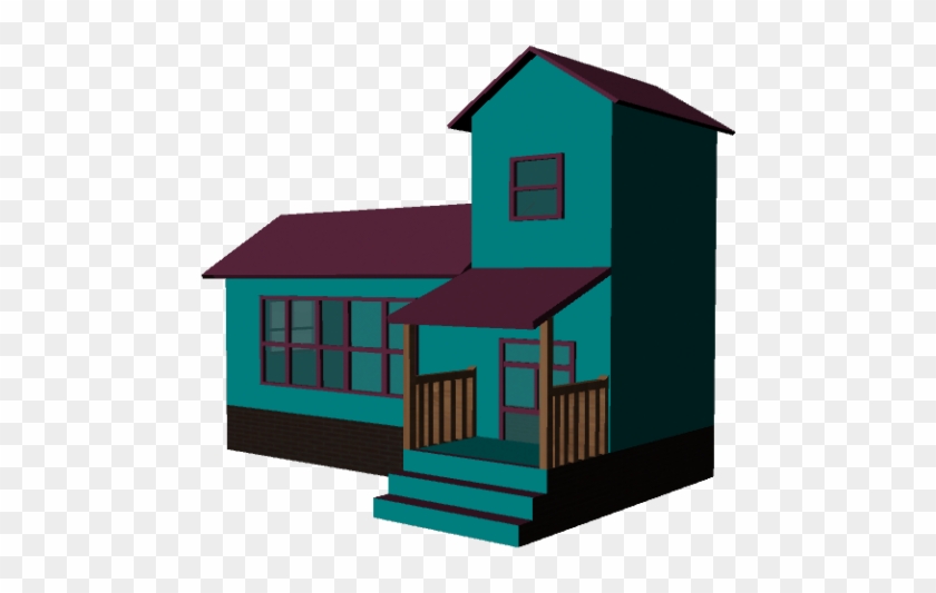 Cartoon House Royalty-free 3d Model - Casa Animado 3d Png Clipart