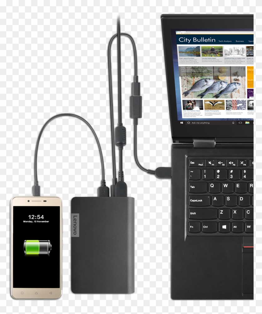 The Most Important Specification Of A Power Bank Is - Lenovo Usb C Laptop Power Bank 14000mah Ww Clipart