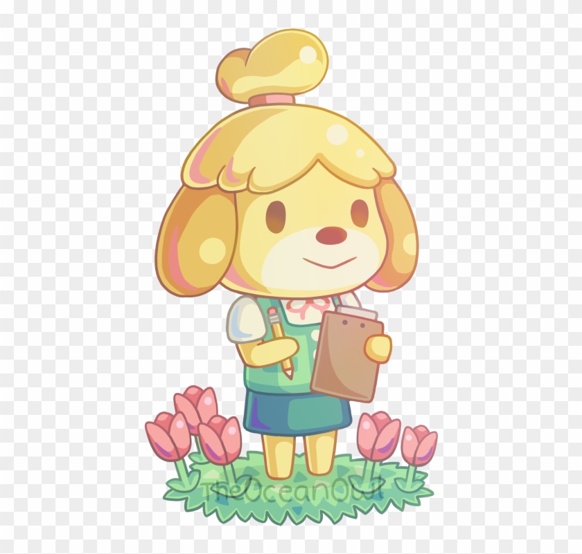 Holly 💜 - Isabelle Splatoon Animal Crossing Clipart