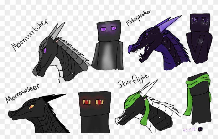 Minecraft Images Nightwings As Endermen Hd Wallpaper - Minecraft Fire Enderman Clipart #4077686