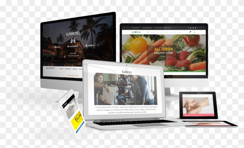 Beautiful Website On All Devices - Netbook Clipart