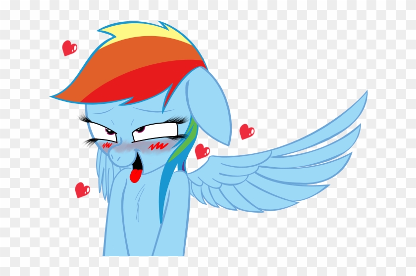 Dashboom, Ask Pervert Dashie, Blushing, Female, Heart, - Rainbow Dash O Face Clipart